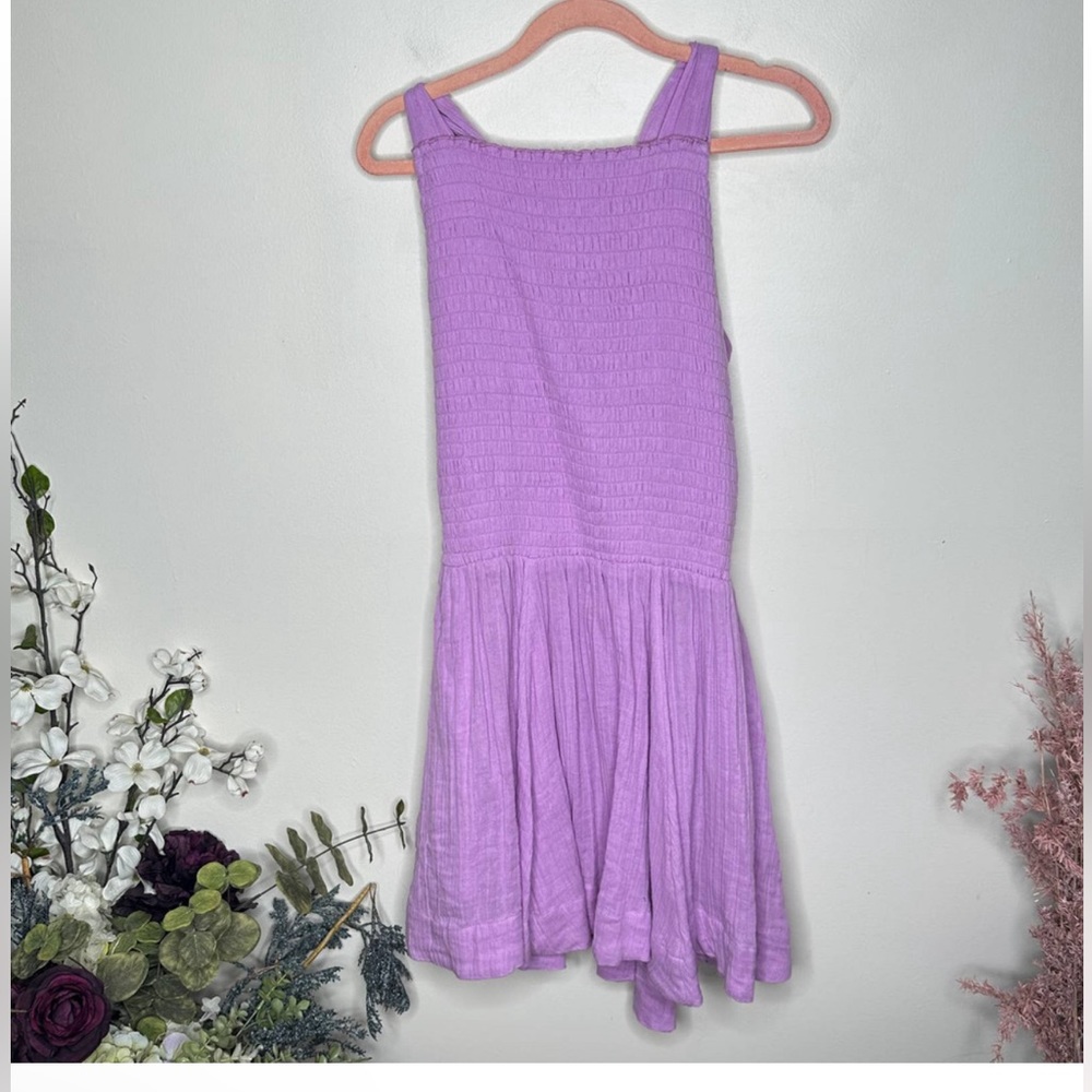 Free People Leonie Dress Lilac Purple Size Small 100% Cotton - Picture 5 of 8